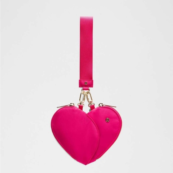 Dual Pouch Wristlet Heart - Passionate Gold - Picture 1 of 4
